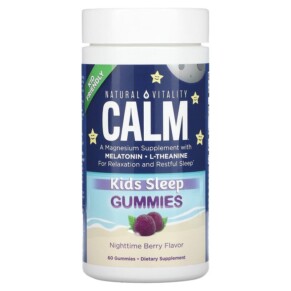 Thực phẩm chức năng Natural Vitality CALM Kids Sleep Gummies Nighttime Berry 60 Gummies 183405043824