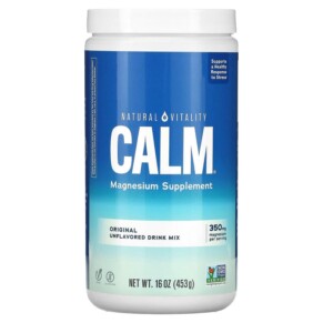 Thực phẩm chức năng Natural Vitality CALM Magnesium Supplement Drink Mix Original Unflavored 16 oz (453 g) 183405000025