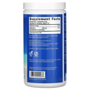 Thành phần vi chất của Natural Vitality CALM The Anti-Stress Drink Mix Orange 16 oz (453 g) 183405000087