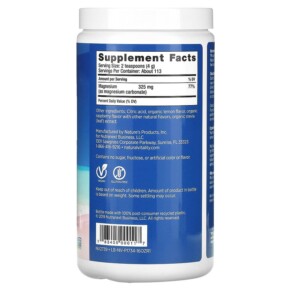 Thành phần vi chất của Natural Vitality CALM The Anti-Stress Drink Mix Raspberry-Lemon 16 oz (453 g) 183405000117