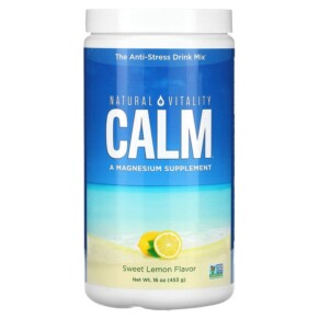 Thực phẩm chức năng Natural Vitality CALM The Anti-Stress Drink Mix Sweet Lemon 16 oz (453 g) 183405000148