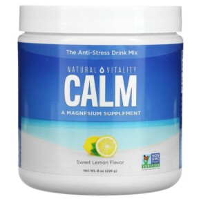 Thực phẩm chức năng Natural Vitality CALM The Anti-Stress Drink Mix Sweet Lemon 8 oz (226 g) 183405043527
