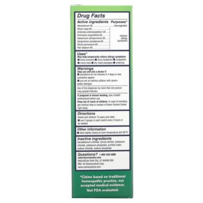 Thành phần vi chất của NaturalCare BioAllers Allergy Nasal Spray 0.8 fl oz (24 ml) 371400708019