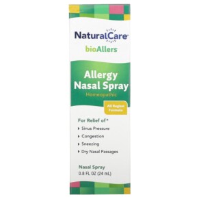 Thực phẩm chức năng NaturalCare BioAllers Allergy Nasal Spray 0.8 fl oz (24 ml) 371400708019