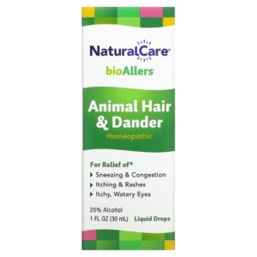 Thực phẩm chức năng NaturalCare BioAllers Animal Hair & Dander 1 fl oz (30 ml) 371400703014