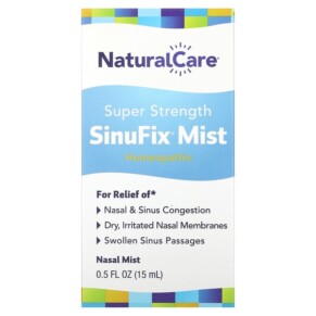 Thực phẩm chức năng NaturalCare Super Strength SinuFix Nasal Mist 0.5 fl oz (15 ml) 705692391503