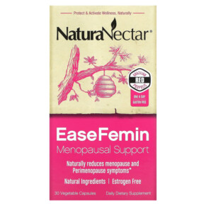 Thực phẩm chức năng NaturaNectar EaseFemin Menopausal Support 30 Vegetable Capsules 837654326633