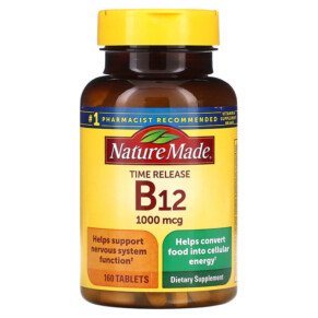 Thực phẩm chức năng Nature Made B12 Time Release 1.000 mcg 160 Tablets 031604027315
