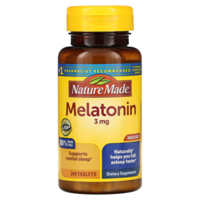 Thực phẩm chức năng Nature Made Melatonin 3 mg 240 Tablets 031604027421