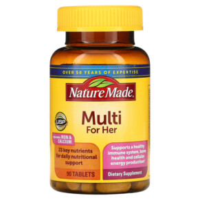 Thực phẩm chức năng Nature Made Multi For Her 90 Tablets 031604017910