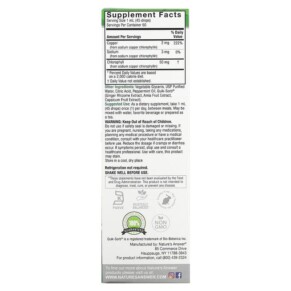 Thành phần vi chất của Nature's Answer Concentrated Chlorophyll Liquid Drops 50 mg 2 fl oz (60 ml) 083000261114