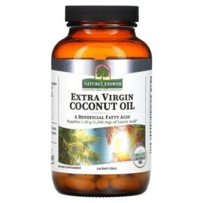 Thực phẩm chức năng Nature's Answer Extra Virgin Coconut Oil 120 Soft Gels 083000261312