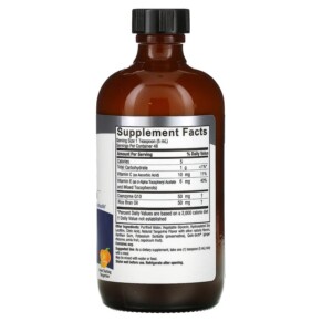 Thành phần vi chất của Nature's Answer Liquid Co-Q10 with Vitamins C & E Tangerine 8 fl oz (240 ml) 083000261305