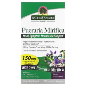 Thực phẩm chức năng Nature's Answer Pueraria Mirifica 150 mg 60 Vegetarian Capsules 083000261879