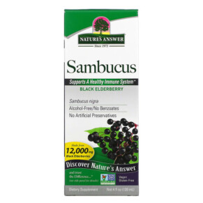 Thực phẩm chức năng Nature's Answer Sambucus Black ElderBerry 12.000 mg 4 fl oz (120 ml) 083000260407