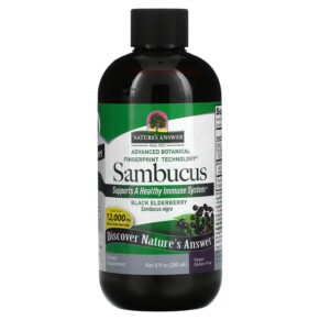 Thực phẩm chức năng Nature's Answer Sambucus Black Elderberry 12.000 mg 8 fl oz (240 ml) 083000260421