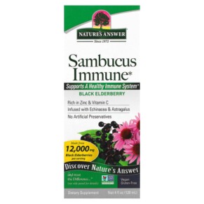 Thực phẩm chức năng Nature's Answer Sambucus Immune Black Elderberry 12.000 mg 4 fl oz (120 ml) 083000260469