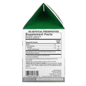 Thành phần vi chất của Nature's Answer Sambucus Mega Gummies 7X Strength Black Elderberry 30 Gelatin Free/Vegan Gummies 083000262340