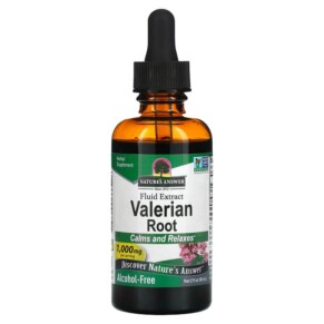 Thực phẩm chức năng Nature's Answer Valerian Fluid Extract Alcohol-Free 1.000 mg 2 fl oz (60 ml) 083000006821