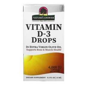 Thực phẩm chức năng Nature's Answer Vitamin D-3 Drops 100 mcg (4.000 IU) 0.5 fl oz (15 ml) 083000261329