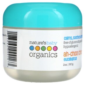 Thực phẩm chức năng Nature's Baby Organics Ah-Choo! Chest Rub Eucalyptus 2 oz (56.7 g) 183060000163