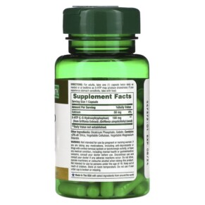 Thành phần vi chất của Nature's Bounty 5-HTP 100 mg 60 Capsules 074312053153