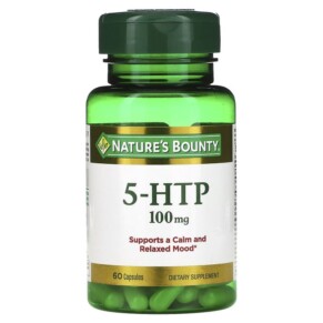 Thực phẩm chức năng Nature's Bounty 5-HTP 100 mg 60 Capsules 074312053153
