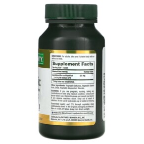 Thành phần vi chất của Nature's Bounty Acidophilus Probiotic 120 Tablets 074312026102