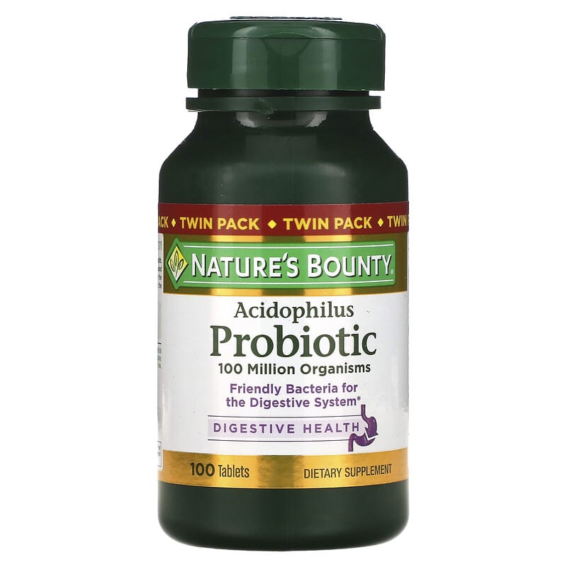 Nature's Bounty Acidophilus Probiotic Twin Pack 100 Tablets Each 2 Thành phần vi chất của Nature's Bounty Acidophilus Probiotic Twin Pack 100 Tablets Each 074312307096