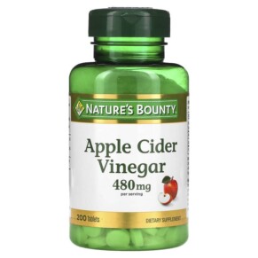 Thực phẩm chức năng Nature's Bounty Apple Cider Vinegar 240 mg 200 Tablets 074312785702