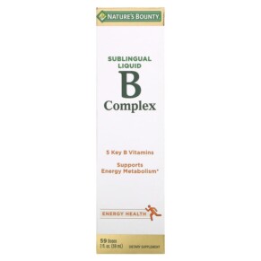 Thực phẩm chức năng Nature's Bounty B-Complex Sublingual Liquid 2 fl oz (59 ml) 074312028717