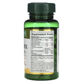 Thành phần vi chất của Nature's Bounty B-Complex Time Released 125 Coated Tablets 074312005305