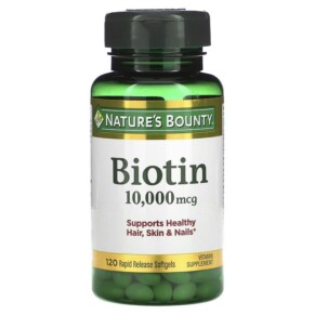 Thực phẩm chức năng Nature's Bounty Biotin 10.000 mcg 120 Rapid Release Softgels 074312516979