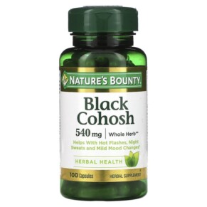Thực phẩm chức năng Nature's Bounty Black Cohosh 540 mg 100 Capsules 074312335112