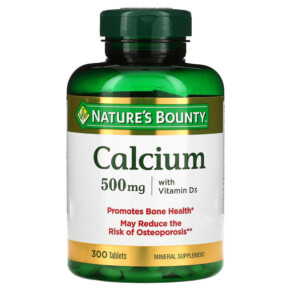 Thực phẩm chức năng Nature's Bounty Calcium with Vitamin D3 500 mg 300 Tablets 074312070877