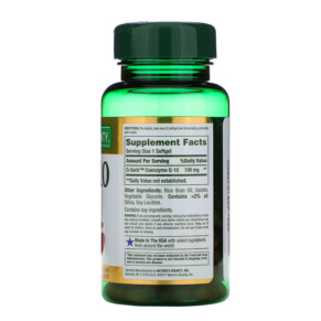 Nature's Bounty Co Q-10 100 mg 75 Rapid Release Softgels 3 Thành phần vi chất của Nature's Bounty Co Q-10 100 mg 75 Rapid Release Softgels 074312511356