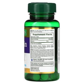 Thành phần vi chất của Nature's Bounty Dual Spectrum Melatonin 5 mg 60 Bi-Layer Tablets 074312530982
