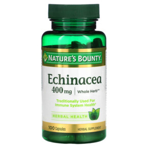 Thực phẩm chức năng Nature's Bounty Echinacea 400 mg 100 Capsules 074312056338