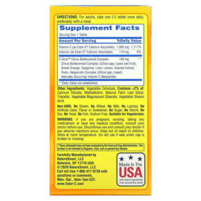 Thành phần vi chất của Nature's Bounty Ester-C Maximum Strength 1.000 mg 120 Vegetarian Coated Tablets 025077169825