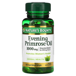 Thực phẩm chức năng Nature's Bounty Evening Primrose Oil 1.000 mg 60 Rapid Release Softgels 074312073731