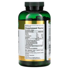 Thành phần vi chất của Nature's Bounty Fish Oil 1.200 mg 320 Rapid Release Softgels 074312276026