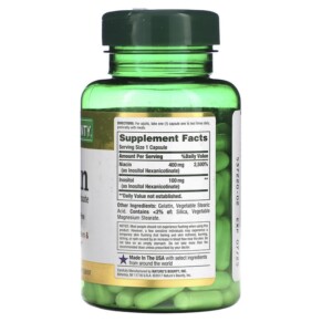 Thành phần vi chất của Nature's Bounty Flush Free Niacin 500 mg 120 Capsules 074312019760