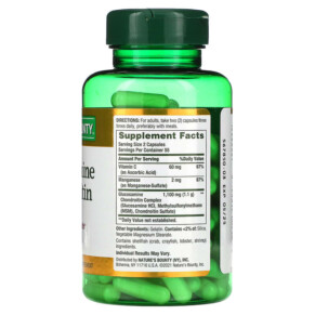 Thành phần vi chất của Nature's Bounty Glucosamine Chondroitin 110 Capsules 074312002380