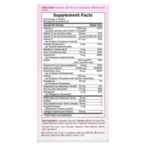 Thành phần vi chất của Nature's Bounty Hair Skin & Nails 60 Coated Caplets 074312075803