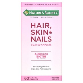 Thực phẩm chức năng Nature's Bounty Hair Skin & Nails 60 Coated Caplets 074312075803