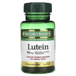 Thực phẩm chức năng Nature's Bounty Lutein 40 mg 30 Rapid Release Softgels 074312442506