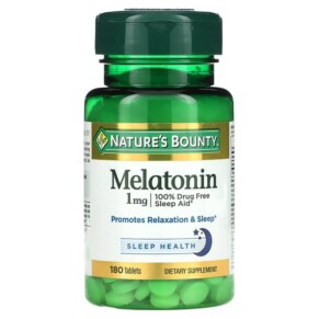 Thực phẩm chức năng Nature's Bounty Melatonin 1 mg 180 Tablets 074312028328
