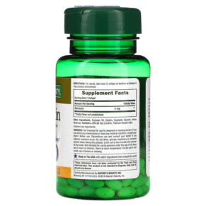 Thành phần vi chất của Nature's Bounty Melatonin 5 mg 90 Rapid Release Softgels 074312157455