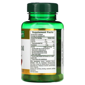 Thành phần vi chất của Nature's Bounty Odor-Less Mini Fish Oil 645 mg 90 Mini Coated Softgels 074312186783