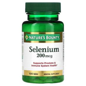 Thực phẩm chức năng Nature's Bounty Selenium 200 mcg 100 Tablets 074312032011